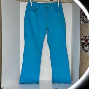 DIANE GILMAN Dg2 - Women’s 10P Bright Turquoise Jeans - Classic Fit